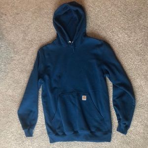 Men’s blue Carhartt brand “Original Fit” hoodie.  Size M.